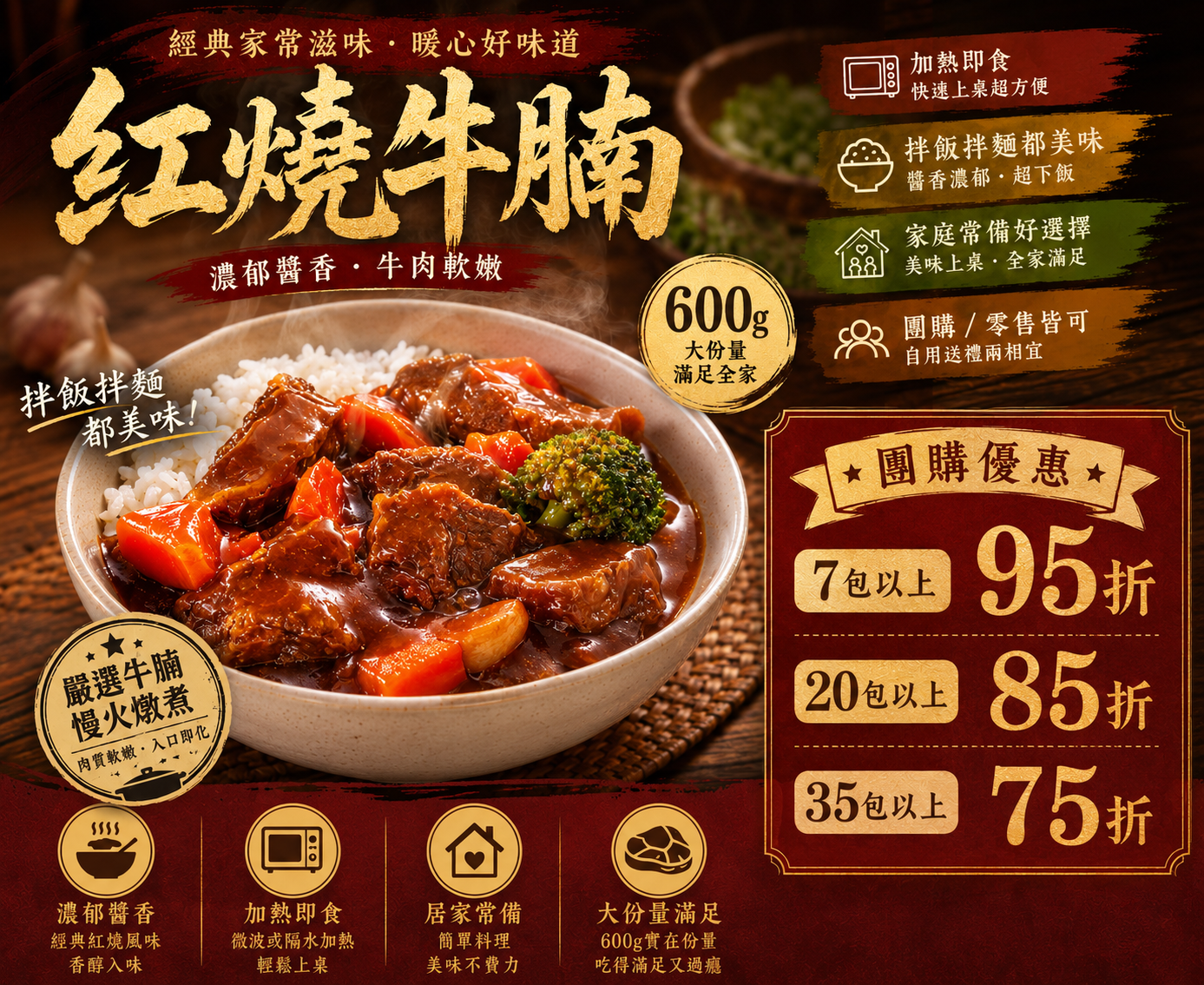 紅燒牛腩600g